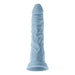 Light blue realistic textured silicone shaft with control buttons and suction base from Femme Funn Turbo Shaft 2.0.