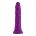Purple silicone Turbo Shaft 2.0 with realistic texture and suction base for hands-free use.