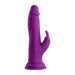 Purple wireless Turbo Rabbit vibrator with dual stimulating heads and suction base, designed for targeted pleasure.