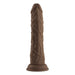 Brown realistic textured silicone shaft with suction base from Femme Funn Vortex Series.