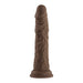 Brown wireless Turbo Shaft with realistic texture and suction base, made from premium silicone.