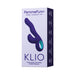 Packaging of FemmeFunn Klio Dark Purple triple action thumping rabbit vibrator with ergonomic design and soft silicone material.