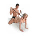 Couple using the Ff Giddy Up Harness with padded straps and handles for enhanced control and comfort during intimate moments.