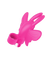 Pink silicone butterfly-shaped finger vibrator designed for targeted sensory stimulation and easy wear.