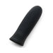 Black Fifty Shades of Grey Sensation Bullet Vibrator with textured silicone surface and rounded tip.