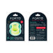 Forto F-20 glow-in-the-dark soft and stretchy double silicone ring packaging front and back views