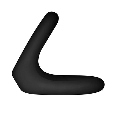 Black double-ring silicone band with smooth, flexible design shown on white background.
