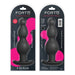 FORTO F-52 Cone Beads black silicone plug with smooth curved design in retail packaging front and back views.