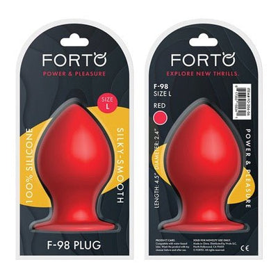 Forto F - 98 Plug - Large Red - SexToy.com