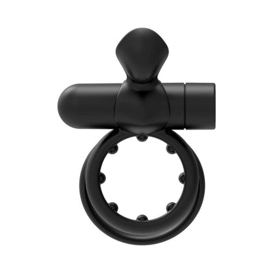 Forto Pointer Vibrating Cockring Black - SexToy.com