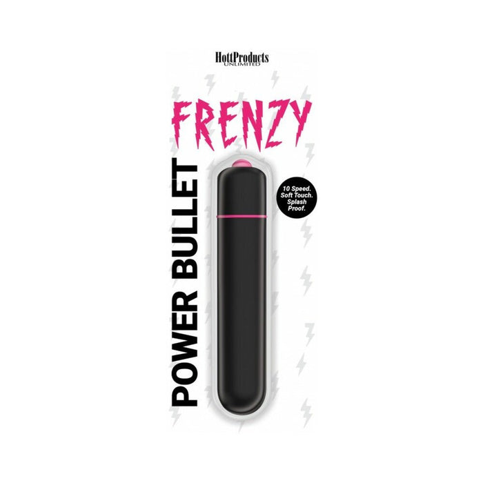 Frenzy - Power Bullet- Black - 10 Speeds - SexToy.com