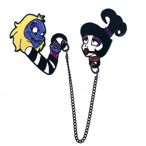 Geeky & Kinky Beetlejuice & Lydia Enamel Pin - SexToy.com