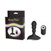 Black silicone anal vibe with wireless remote and packaging featuring rainbow design and Gender Fluid branding.