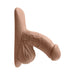 Realistic 4-inch silicone packer with detailed texture and lifelike appearance in natural skin tone.