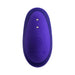 Purple silicone remote control for Gender X Anybody's Plug with power button and magnetic charging points.