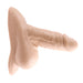 Realistic silicone stand-to-pee funnel with life-like textures and flexible design in a natural skin tone.