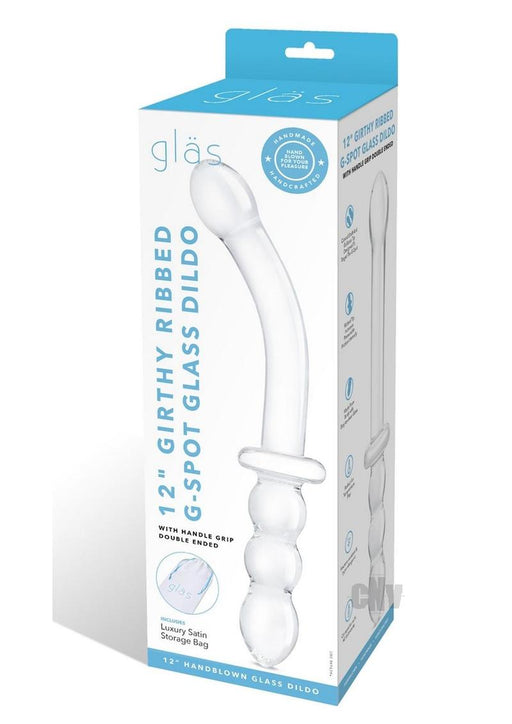 Girthy Rib Gspot Glass Dildo Handle - SexToy.com
