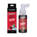 GoodHead Juicy Head Sour Cherry dry mouth spray 2 oz bottle with matching red and black packaging and cherry graphics.