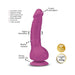 Fuchsia Gvibe Greal MINI vibrator with suction cup, Bioskin material, 6 vibration modes, remote control compatible with Gring.