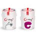 Gvibe Gring XL packaging showing white cylindrical boxes with Union Jack lids and product images on front.