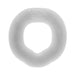 White flexible silicone ergonomic C-ring with embossed Hunkyjunk logo on top.