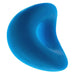 Blue flexible Hunkyjunk Form Surround cockring with a curved, ergonomic design made of soft silicone blend.