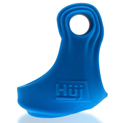 Blue Hunkyjunk Revsling cock and ball sling with integrated bullet vibrator, made of soft Plus+SILICONE material.