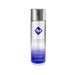 Clear and blue gradient bottle of Id Free hypoallergenic high-performance lubricant with silver cap on white background