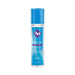 Bottle of ID Glide water-based personal lubricant with blue label and cap, hypoallergenic and natural feel formula.