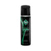 Black bottle of Id Millennium Silicone Lubricant with green accents and black flip-top cap, 8.5 fl oz size.