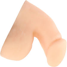 Tantus On the Go Silicone Packer in natural skin tone with realistic shape and smooth texture.