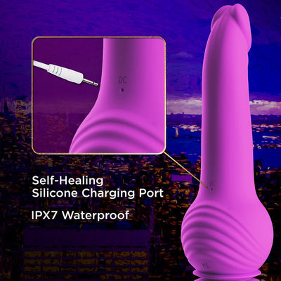 Impressions New York Gyroquake Dildo Purple - SexToy.com