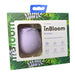 In Bloom Rosales rose-shaped rechargeable suction vibrator in lavender with green leafy packaging.