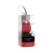 Inmi Bloomgasm Wild Rose 10X clitoral stimulator in red displayed in clear packaging with floral design and black and red accents.