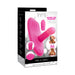 Inmi Spin N Grind Pink rotating and vibrating silicone grinder with remote control shown on product packaging.