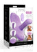 Purple Inmi Thrust N Grind silicone vibrator with remote control shown on product packaging.