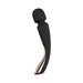 Black medium-sized Insignia Smart Wand 2 with curved handle and smooth rounded head.