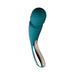 Teal and silver medium-sized smart wand massager with ergonomic handle and three control buttons.