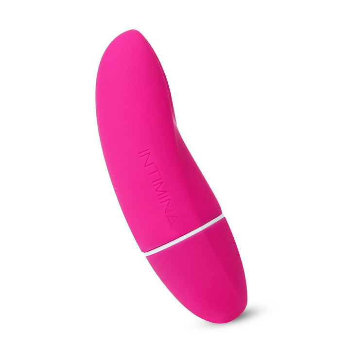 Pink Intimina KIRI handheld personal massager with smooth silicone surface and discreet design