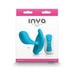 Blue Inya Eros couples vibrator with remote control displayed on white and pink packaging.