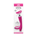 Inya Pump and Vibe with pink silicone handle and interchangeable clear suction cups in retail packaging