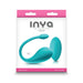 Teal Inya Venus remote-controlled silicone stimulator with compact remote in retail packaging.
