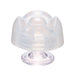Transparent iroha Petit LILY Clear personal massager with a rounded, petal-like design and smooth base.