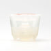Transparent single-use container with a clear, flower-shaped iroha Petit LILY inside on a white background.