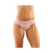 Ivy Lace Bikini Panty With Lattice Cut-out Back Light Pink S/m - SexToy.com