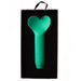 Je Joue Amour Rechargeable Silicone Heart Shaped Fluttering Bullet Vibrator Emerald Green - SexToy.com
