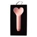 Je Joue Amour Rechargeable Silicone Heart Shaped Fluttering Tip Bullet Vibrator Pale Rosette - SexToy.com