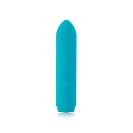 Je Joue Classic Bullet Vibrator Rechargeable Silicone with Finger Sleeve Teal - SexToy.com