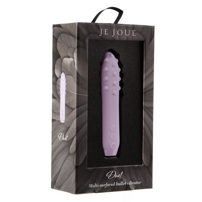 Je Joue Duet Rechargeable Silicone Multi-surfaced Bullet Vibrator Lilac - SexToy.com