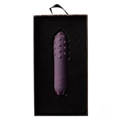 Je Joue Duet Rechargeable Silicone Multi-surfaced Bullet Vibrator Purple - SexToy.com